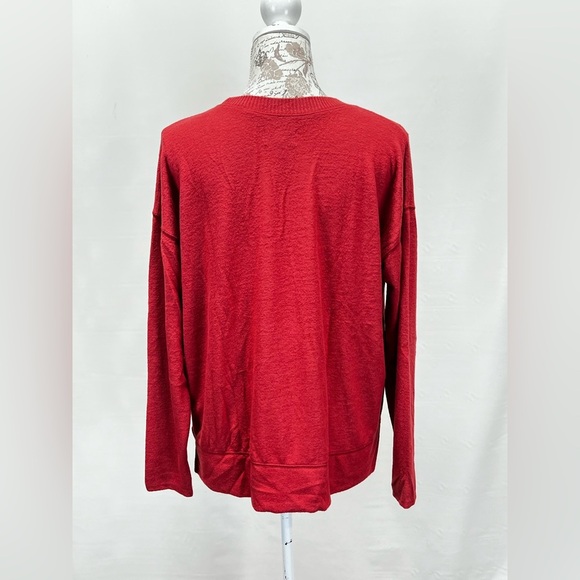 LUCKY BRAND Women’s rust red crew neck lightweight sweater size M - Picture 6 of 12